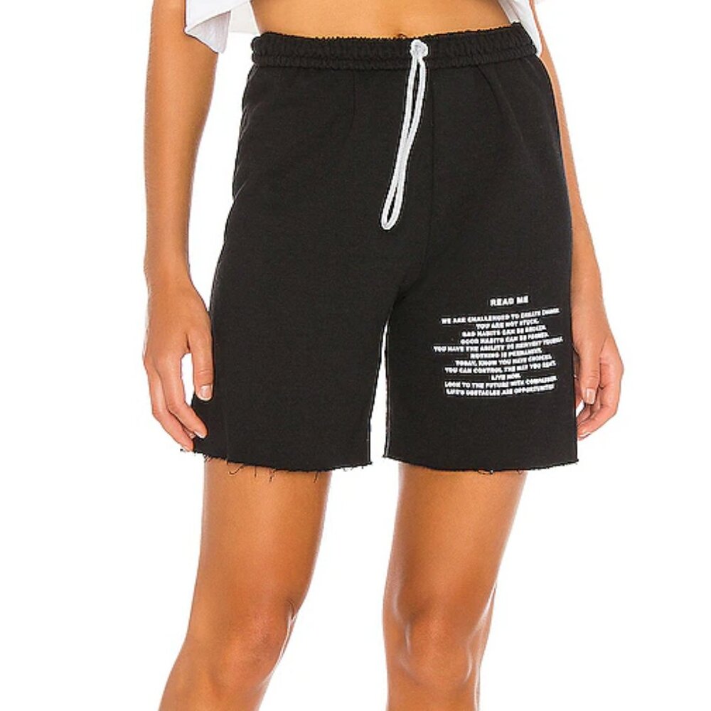 Boys Lie Long Sweat Shorts - Read Me v2 Shorts - Size S
